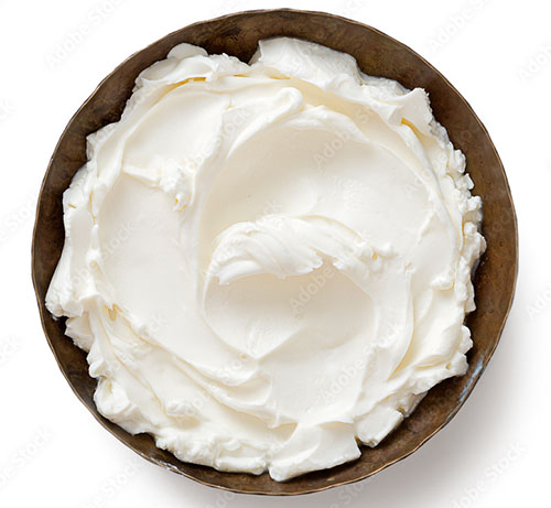 Dish of Cream Cheese